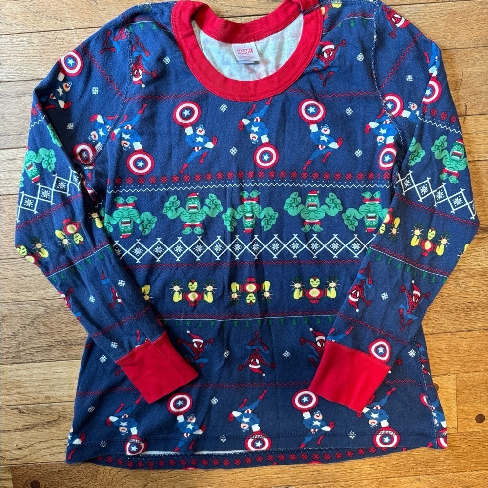 Marvel x Hanna Andersson Organic Cotton Pajama Set | Holiday Avengers